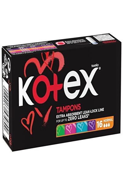 Kotex Tampons Silky Cover Normal – 16 Pcs | 11x5.5x4 Cm | Comfort Fit & Leak Protection