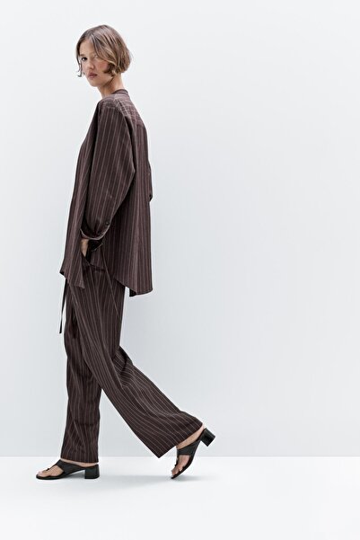 Massimo Dutti Pensli ince çizgili pantolon