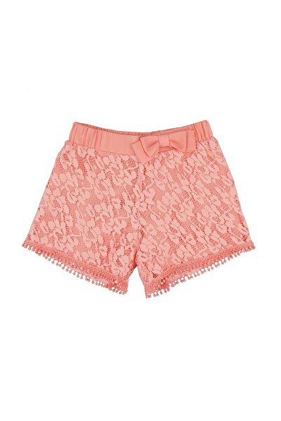 best kids Lace Trim Shorts Pink