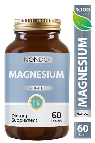 Nondo Magnesium Citrate 60 Tablets (Mangesium Citrate Polyvinylpyrolidone)