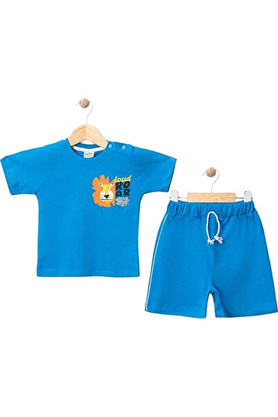 Babexi Lion Roar Printed Tshirt Shorts Set Saks