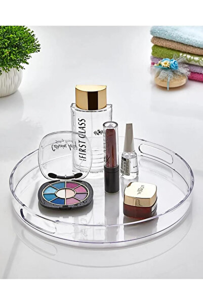 ARVALE Stylish Crystal Cake Dish with Handle 27.5 cm Treat Serving Bowl