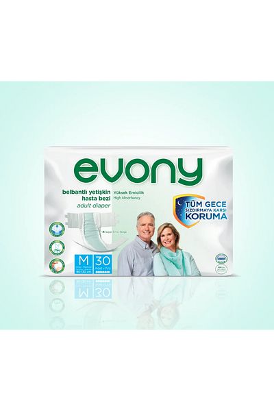 Evony Patient Diapers Medium-medium 30 Pieces