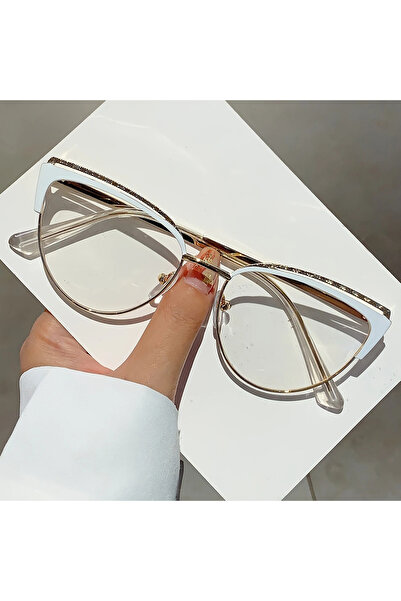 PROMARK UP Anti-mavi Işık | Kedi Gözü Tasarım | Elmas Detaylı Metal Çerçeve |...