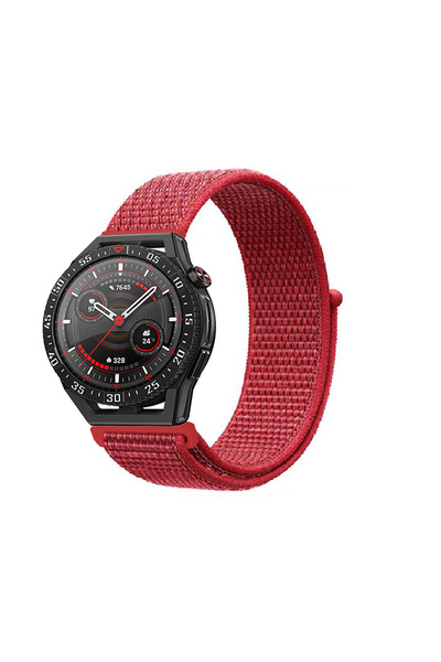 Tagomoon Huawei Watch Gt3 Se Uyumlu Kordon Kumaş Desenli Cırt Cırtlı Spor Kayış