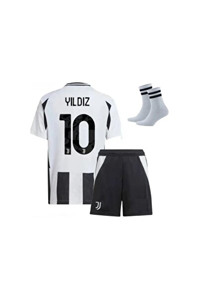 FRAGOLA Kenan Yıldız 10 Juventus 2024/2025 Yeni Sezon Çocuk Futbol Forması Ço...