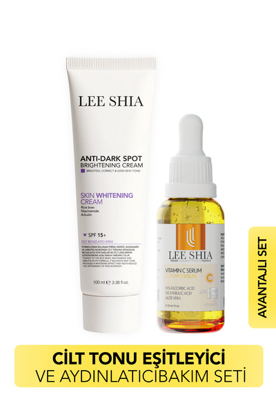 Lee Shia Cilt Tonu Eşitleyici ve Aydınlatıcı Bakım Seti