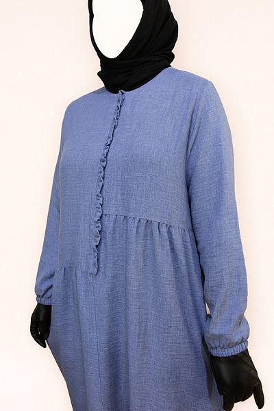 HESNA Φόρεμα Maxi Summer Navy Blue Plus Size