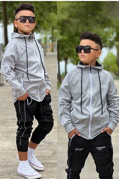 Zaziko Kids Unlimited Potential Diver Fabric Unisex Kids Tracksuit Set Esf.1725