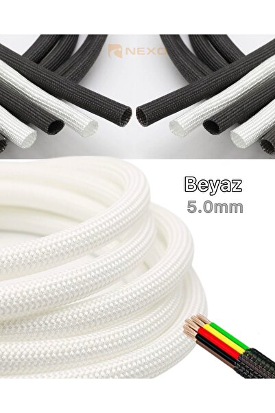Nexo HTG Camelyaf Makaron Beyaz 5mm 100mt 800V/450°C