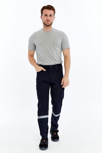 Uniprom Business Trousers Summer Basic Model 2 Navy Blue 5 Pockets