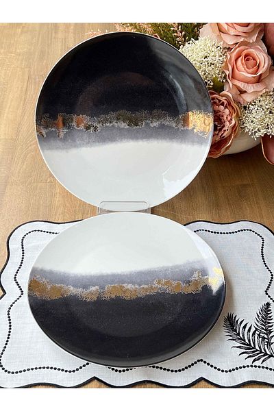 Mikasa Moor Round Rusty Black Presentation Plate