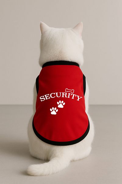 Monopetz New Season Polar Cat and Dog Outfit - Red Security [ Size Xs ]