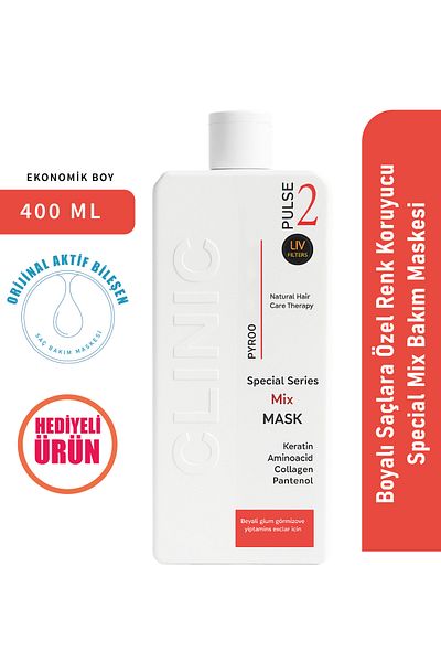 CLINIC PYROO Color Protector for Dyed Hair - Special Mix Care Mask - No:2- 400 ml