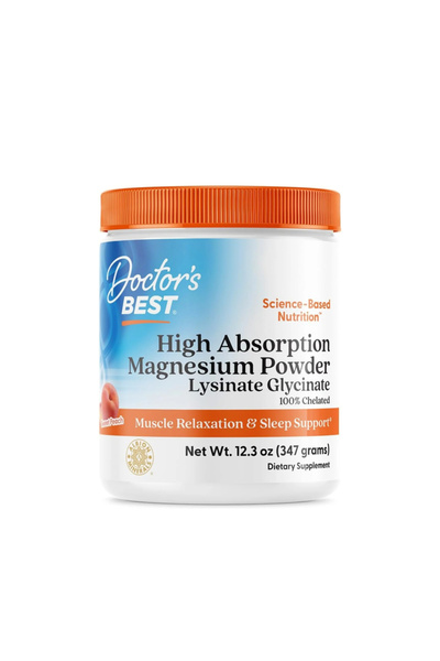 Doctor's Best High Absorption Magnesium Powder 347g (PEACH FLAVORED) Lysinate...