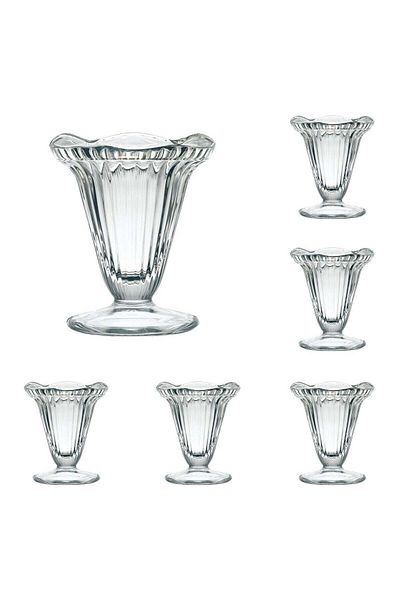 La Rochére Set 6 Cupe Cadette Pentru Inghetata Sau Desert, 6 X 20cl, Sticla Foarte Rezistenta