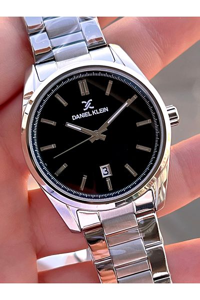 Daniel Klein 3 Atm Men's Wristwatch with Special Boxed Steel Cord Calendar with 24 Months Warranty