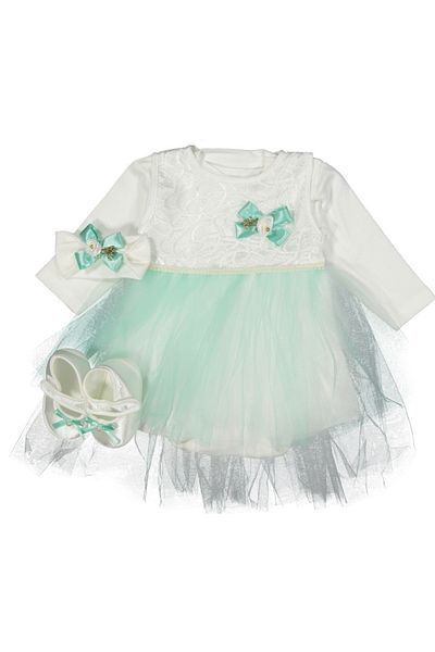 Cherub Baby Baby Girl Lace Mevlütluk Dress Newborn Clothes Set - Hospital Exit and Mevlütluk Set