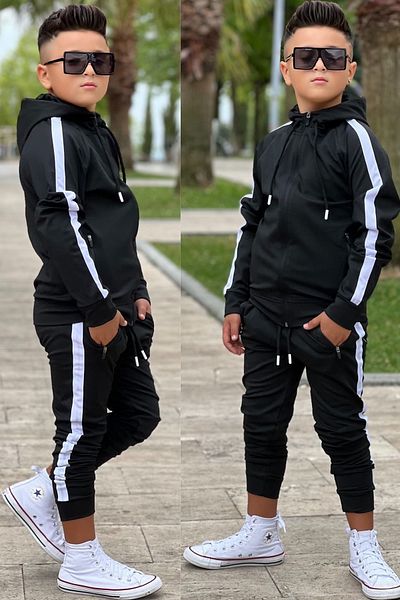 Pina Kids Unisex Παιδική φόρμα με λεπτομέρεια με κουκούλα