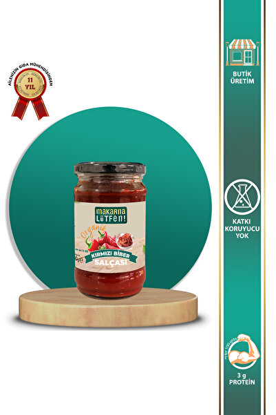 Makarna Lütfen Organik Kırmızı Biber Salçası (300 g)