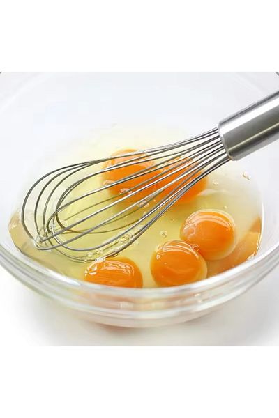 BEYZANA Stainless Steel Whisks Set of 2 - Egg Sauce Mixer and Whisk