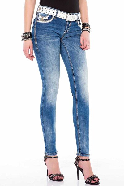 Cipo & Baxx Wd343 Washable Jeans with Embroidered Pockets