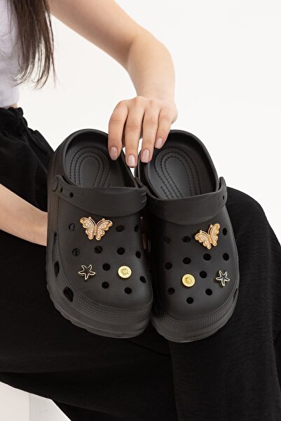 Moda Devrin Ежедневни водоустойчиви болнични и домашни чехли Sabo Doctor Nurse с черни аксесоари