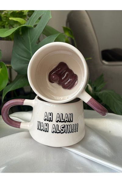 Gonulella Ah Alan Nah Alır Special Design Mug / Mottolu Cup / Nah Mug / Gift Mottolu Cup - Cup