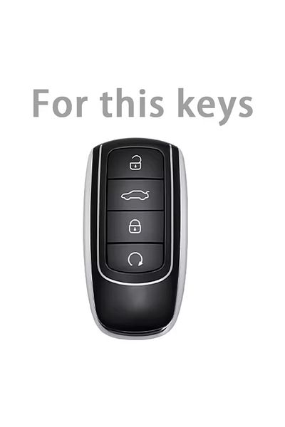 emii auto spare parts Chery Tiggo 8 Pro Tiggo 8 Pro Max Tiggo 7 Pro Max Omoda 5 Jaecoo Key Case Smoke Gray
