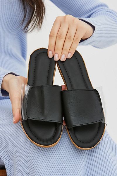 Moda Devrin 3-Pack Transparent Side Women's Slippers Open Front Outdoor and Home Slippers Dowry Bundle Set