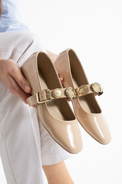Moda Devrin Women's Mink Accessory Babet Home and Outdoor Shoes