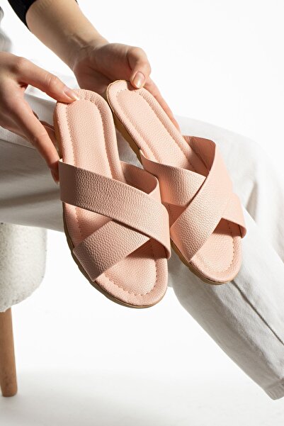 Moda Devrin Γυναικείες παντόφλες Powder Cross Παντόφλες εξωτερικού χώρου και σπιτιού