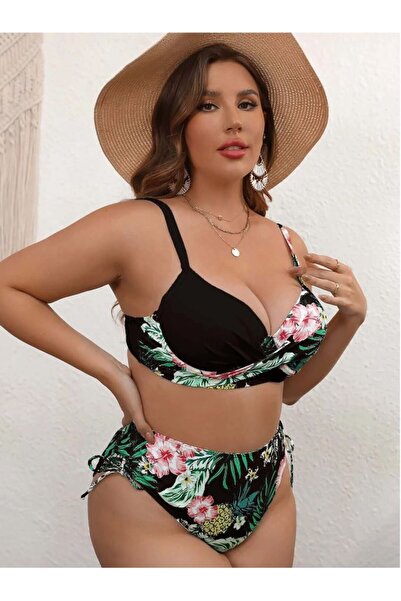 Plaja biz Costum de baie dama, marime queen, doua piese cu talie inalta Diva