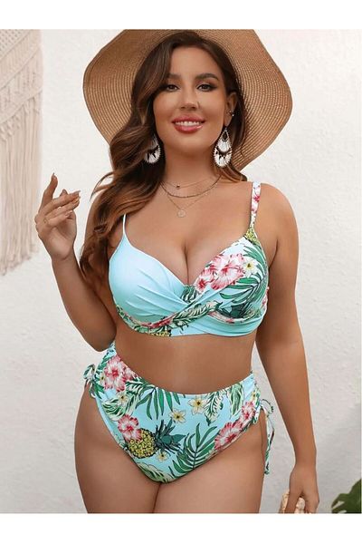 Plaja biz Costum de baie Queen size doua piese cu talie inalta Diva