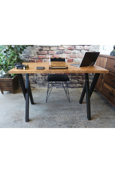 deryawood Raweyn Ahşap Çalışma Ve Bilgisayar Masası-70x180x76 Cm