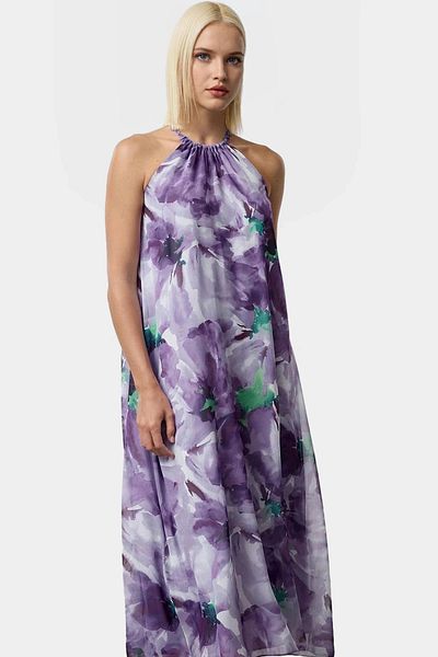 PayBuy Chiffon Woven Floral Maxi Dress Comfortable Casual Summer Style Professional Look Long Lasting