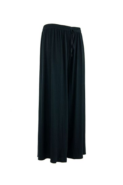 Oppland Pantaloni de damă cu talie elastică, mărime mare, confortabili, din lycra, din bumbac pieptănat, din viscoză