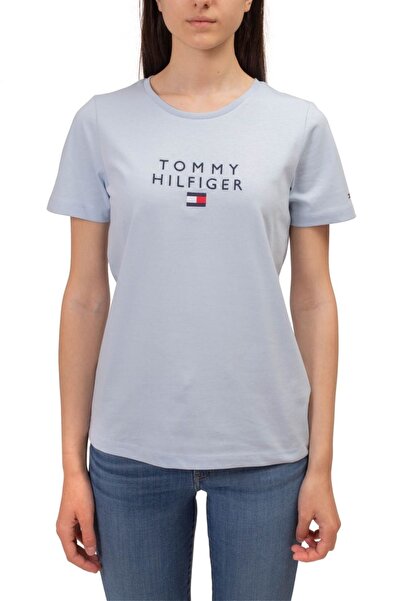 Tommy Hilfiger Logolu Kadın Basic Tişört