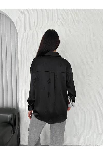 JESSE STORY Saténová dámská košile s vlastním vzorem 75 cm