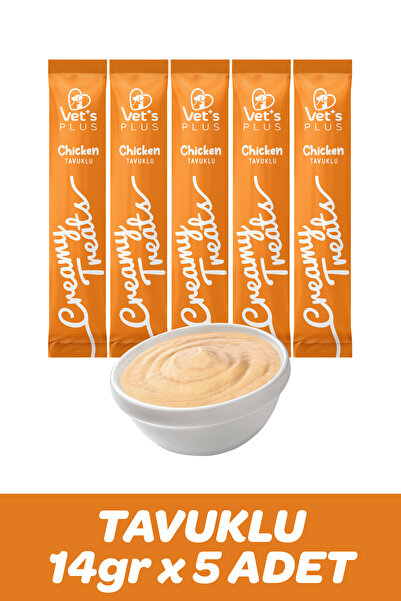 Vet's Plus Tavuklu Krema Kedi Ödülü 5x14gr