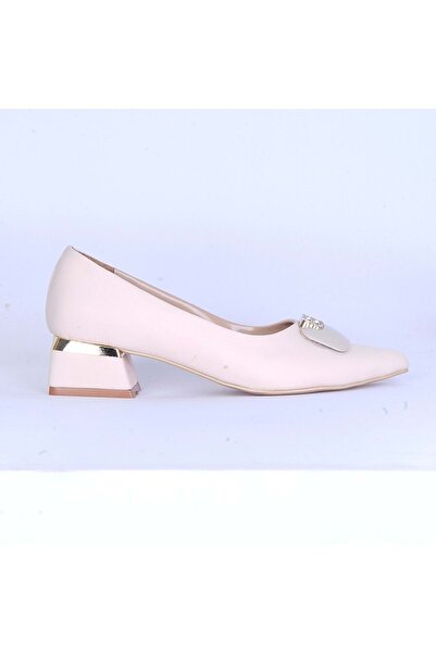 moda ayakkabım Pantofi de modă 170 din piele intoarsa crem, pentru femei, cu ...