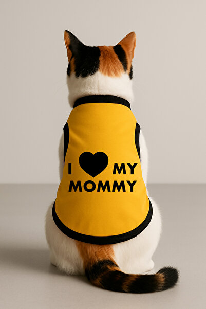 Monopetz Polar Köpek Ve Kedi Kıyafeti - S Beden - Sarı I Love Mommy