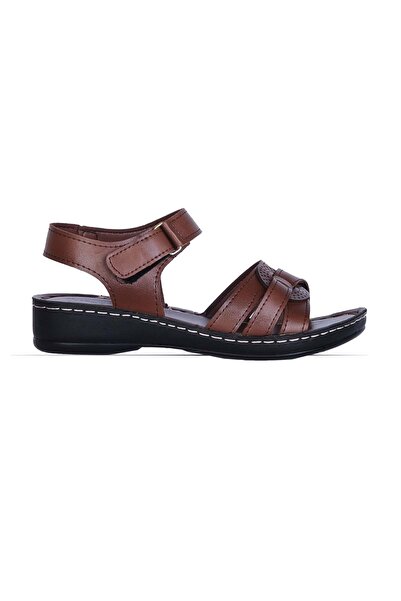 moda ayakkabım Moda Ayakkabı 186 Polero Ortapedik Kadın Yazlık Sandalet