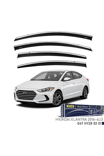 Niken Hyundai Elantra Kromlu Cam Rüzgarlığı 4lü Set 2016 2020