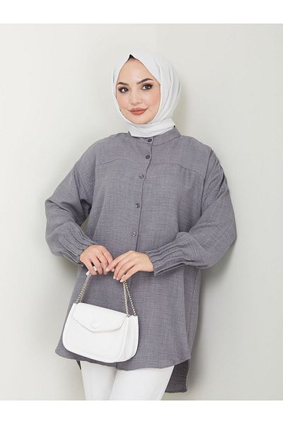 Kirazgym Ayrobin Linen Shirt - Ribbed Detail