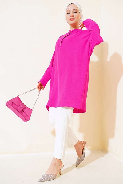 Kirazgym Chief Collar Square Buttoned Tunic