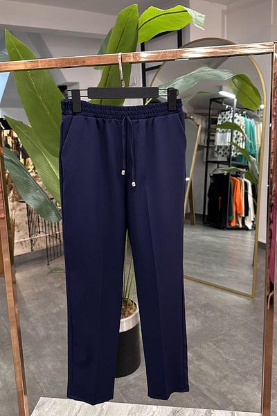 Lucia Fashion Women's - Carrot Cut Slim Leg Elastic Waist Trousers