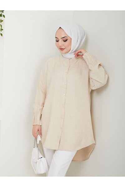 Kirazgym Λινό πουκάμισο Ayrobin - Λεπτομερές με ραβδώσεις