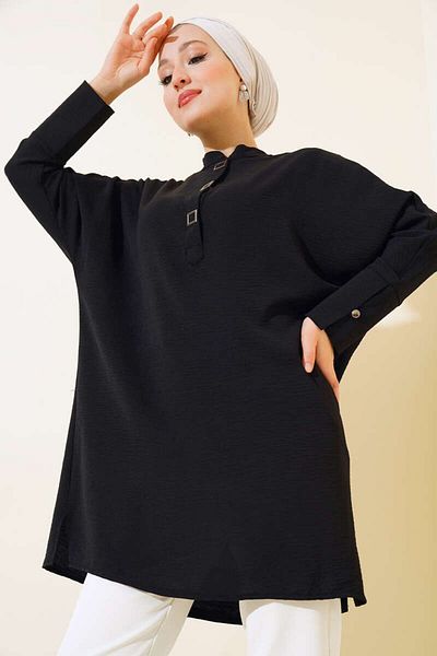 Kirazgym Chief Collar Square Buttoned Tunic
