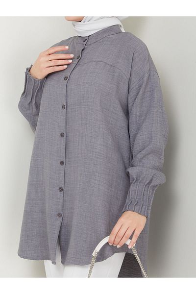 Kirazgym Ayrobin Linen Shirt - Ribbed Detail